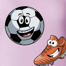 Parové triko - Kopačka a míč