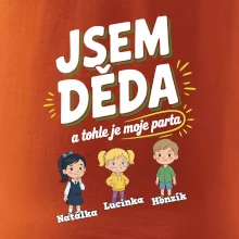 Děda a jeho parta (obrázky a jména vnuků)