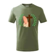 Věnec - kříž a modlení