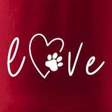 Love nápis zvíře