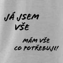 Nápis mám vše co potřebuji