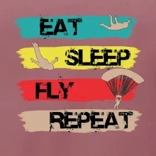 Eat Sleep Fly Repeat Paragliding