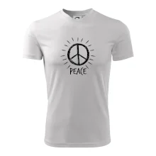 Peace symbol černobílý