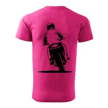 Motorkář na zádech - silnice