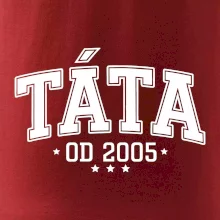 Táta od roku - sportovní nápis (váš ročník)