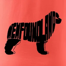 Novofundlandský pes - nápis v tělě