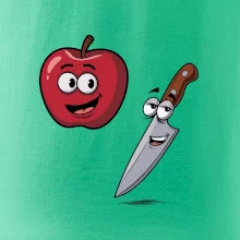 Parové triko - Jablko a nůž