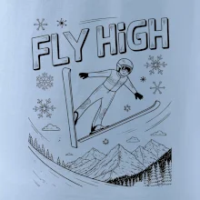 Černobílý skokan fly high