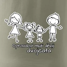 Opravdoví muži dělají dvojčata - holka kluk