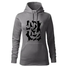 Border kolie siluety