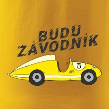 Budu závodník žluté  auto