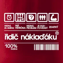 Čárový kód řidič náklaďáku