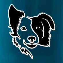 Border kólie obrys hlavy