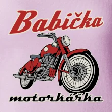 Babička motorkářka