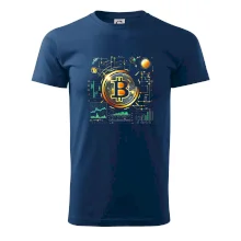 Bitcoin logo s grafy Bitcoin logo s grafy