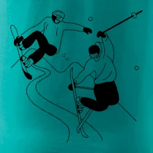 Lyžovaní - kresleny obrázek