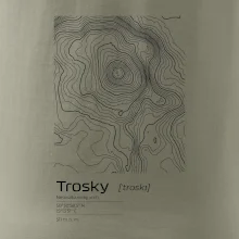Trosky - vrstevnice v obdélníku