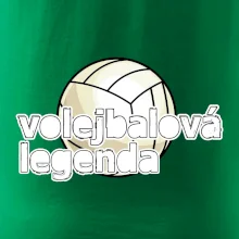 Volejbalová legenda - bílé písmo