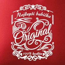 Vintage nejlepší babička  100% kvalita