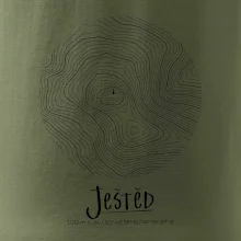 Ještěd - vrstevnice v kruhu