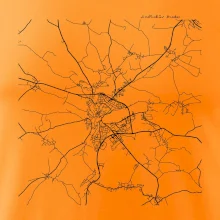 Černobílá mapa  Jindřichův Hradec (37701)