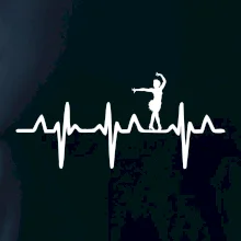 EKG tanečnice salsy