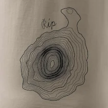 Říp - vrstevnice psací