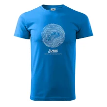 Jizera - vrstevnice v kruhu