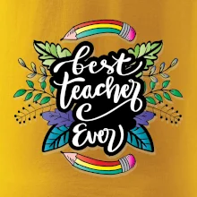 Barevné tužky best teacher ever