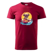 Mops na vodním skútru Mops na vodním skútru