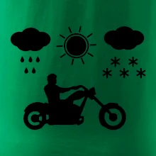 Motorkář za každého počasí - chopper