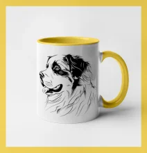 Bernský salašnický pes černá kresba