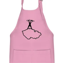 Mapa ČR - cyklista na prsou