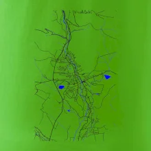 Vrchlabí - Mapa s vodními toky