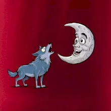 Parové triko - Vlk a měsíc