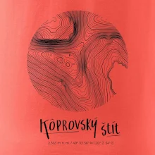 Kôprovský štít - vrstevnice v kruhu