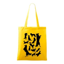 Border kolie siluety