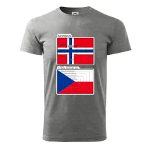 Norská a česká vlajka