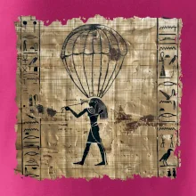 Egyptské hieroglyfy parašutista