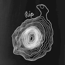 Říp - vrstevnice psací