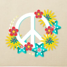 Peace symbol abstraktní