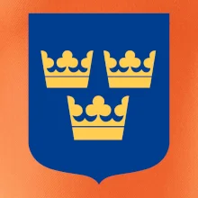 Švédský znak tři korunky na prso