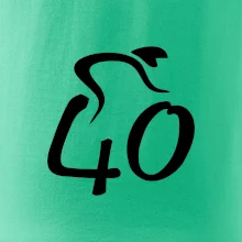 Cyklista slaví čtyřicítku (40)