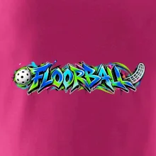 Florbalové graffiti v neonových barvách