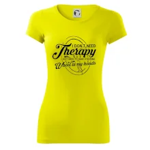 Kulatý nápis - I don't need therapy wheel in my hands