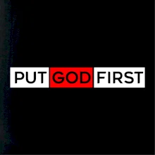 Put God first obdélník Put God first obdélník