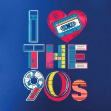 I love 90s - srdce a kazeta