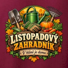 Listopadový zahradník v hlíně je doma