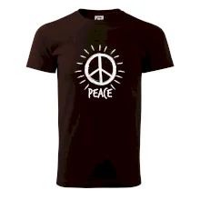 Peace symbol černobílý