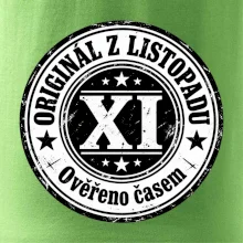 Originál z listopadu černobílá pečeť XI